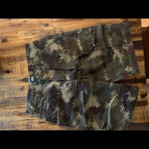 Size 28 waist camo shorts